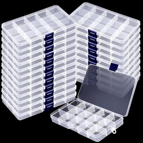 32pc clear jewelry box - 2-32pc,